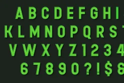 Moder Led Detailed Alphabet