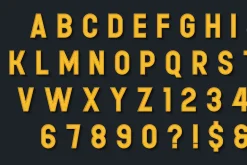 Moder Led Detailed Alphabet