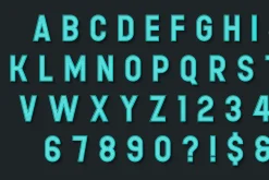 Moder Led Detailed Alphabet