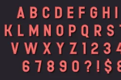 Moder Led Detailed Alphabet