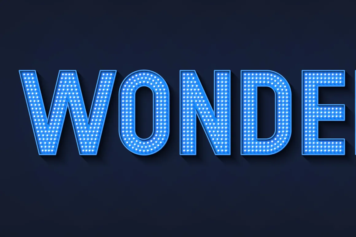 Moder Led Detailed Alphabet