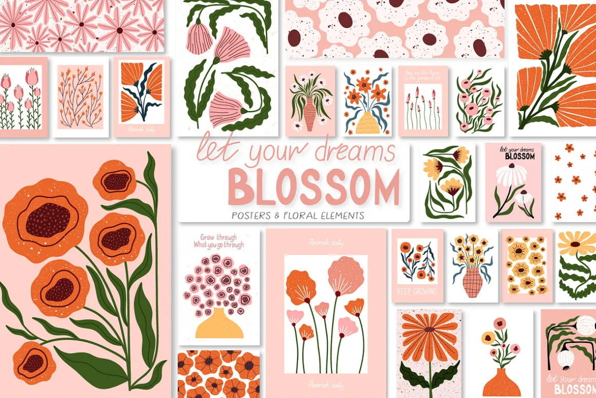 Modern Bloom | Floral Art Posters 1