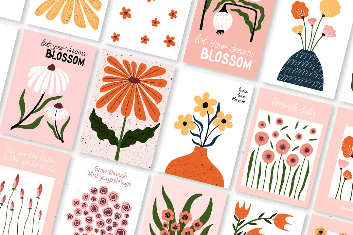 Modern Bloom | Floral Art Posters 1
