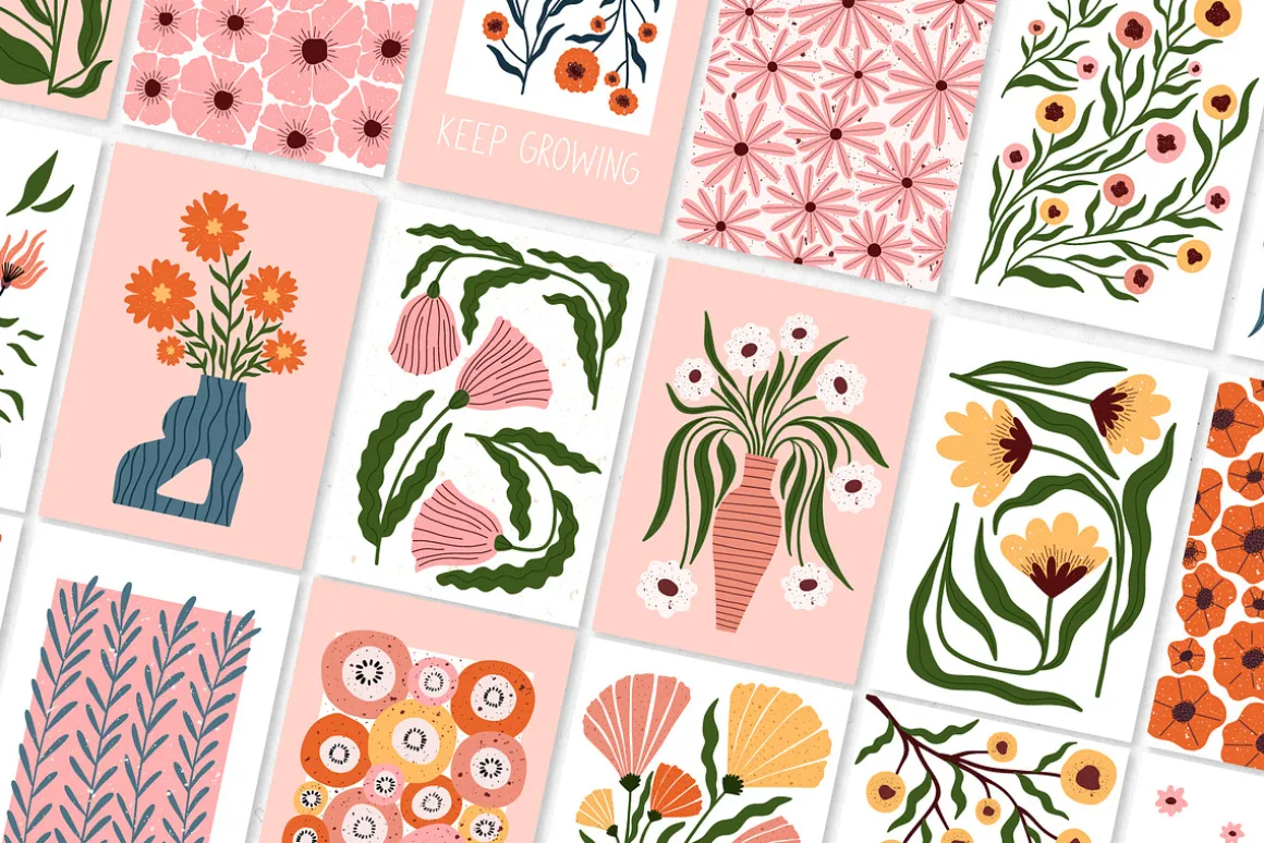 Modern Bloom | Floral Art Posters 1