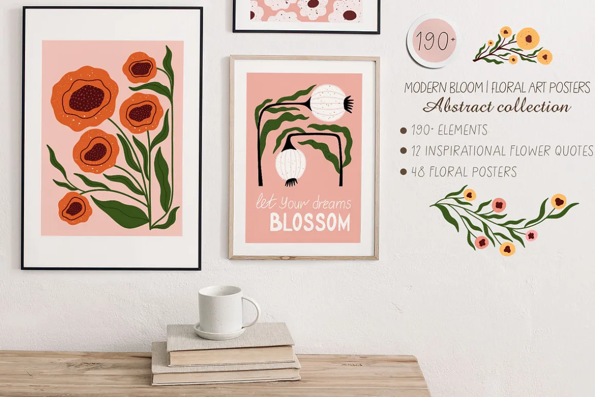 Modern Bloom | Floral Art Posters 1