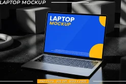 Modern laptop screen mockup