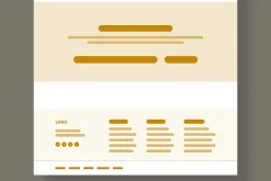Modern Wireframe Landing Page Design