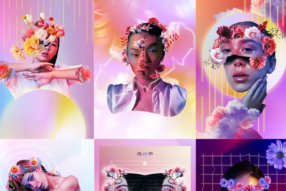 MODERN COLLAGE PORTRAITS