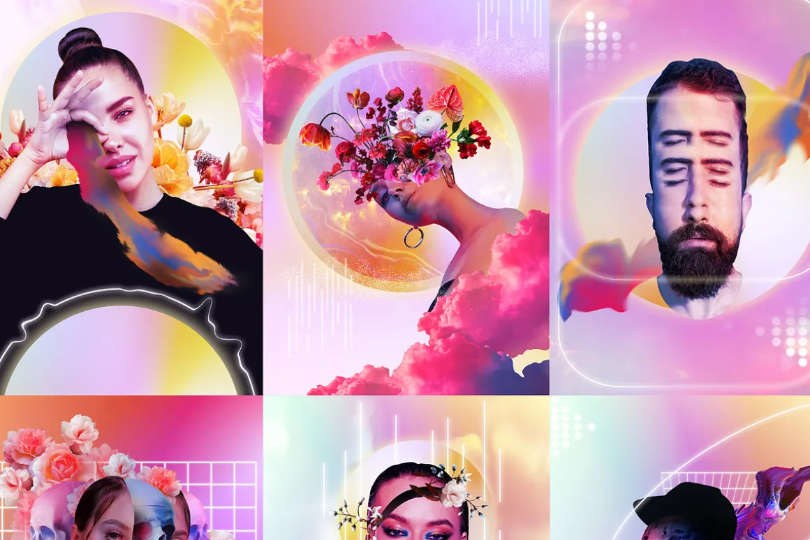 MODERN COLLAGE PORTRAITS