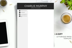 Modern CV Resume Template for Word