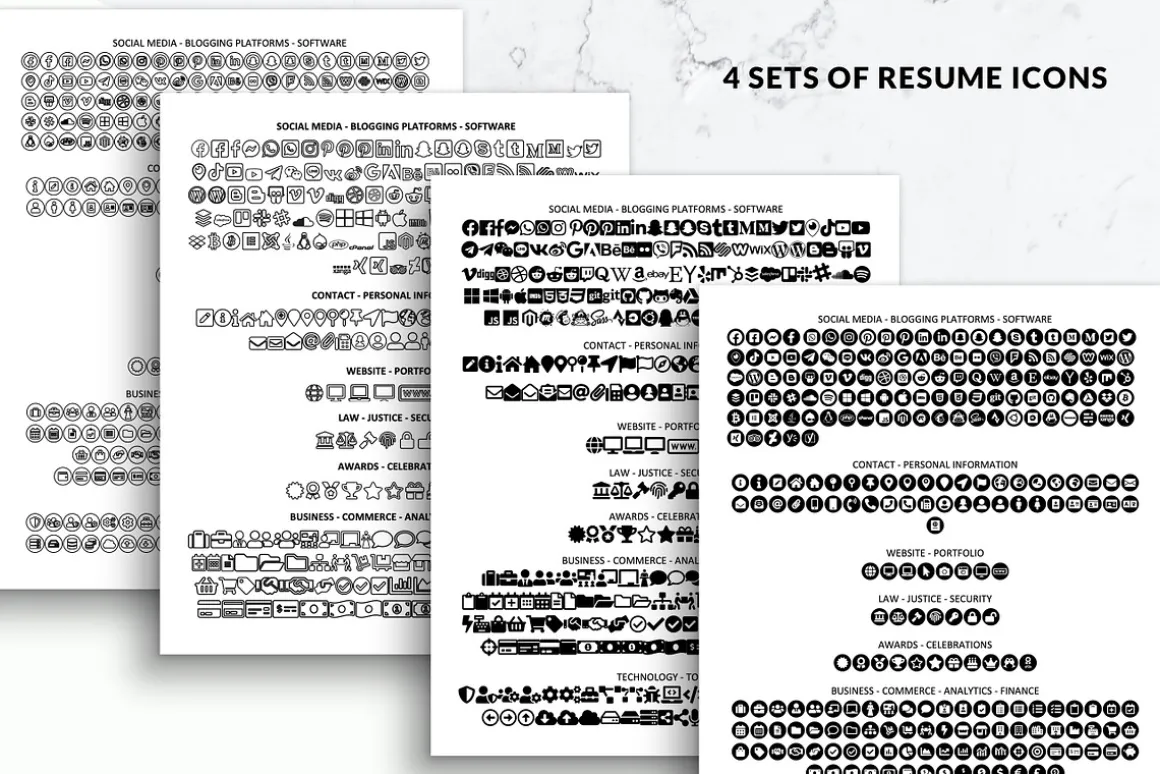 Modern CV Resume Template for Word