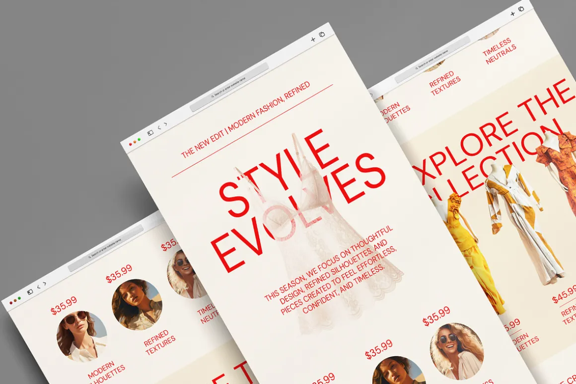 Modern Fashion Email Newsletter