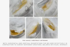 MODERN GRAY ABSTRACT ART