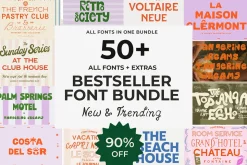 Modern Hand Lettered Font Library
