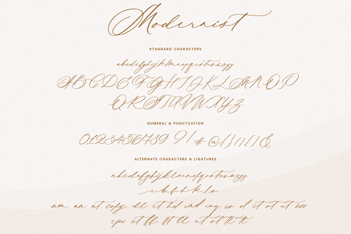 Modernist | Calligraphy Font