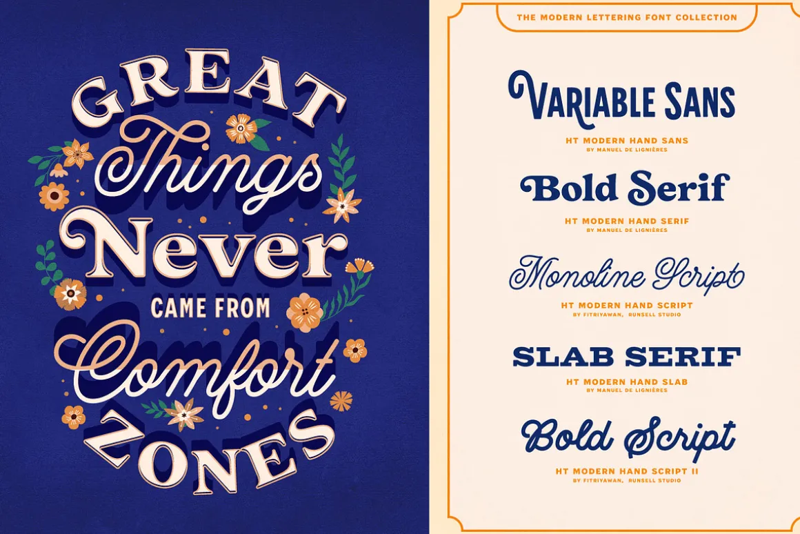 Modern Lettering Fonts Collection