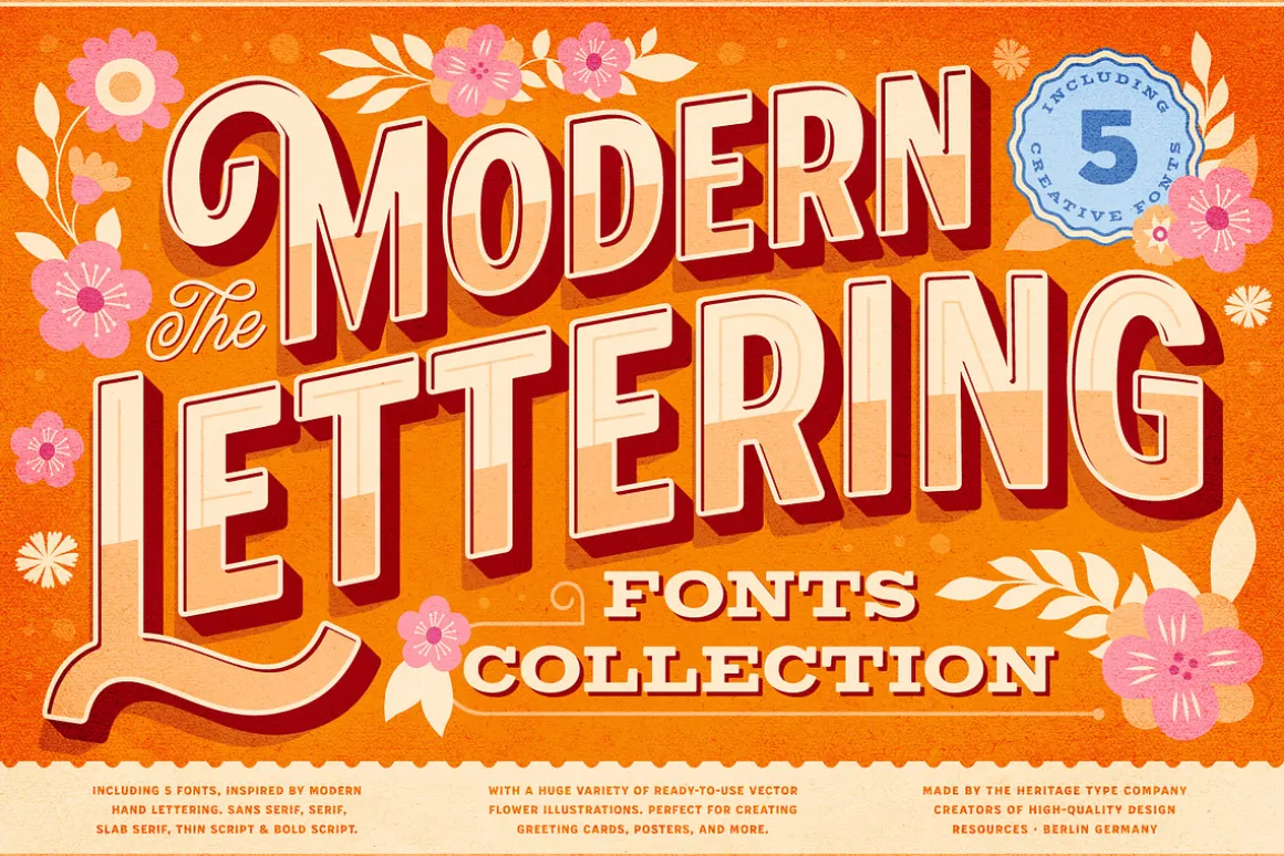 Modern Lettering Fonts Collection