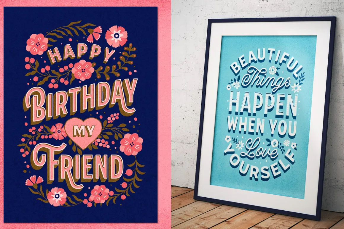 Modern Lettering Fonts Collection