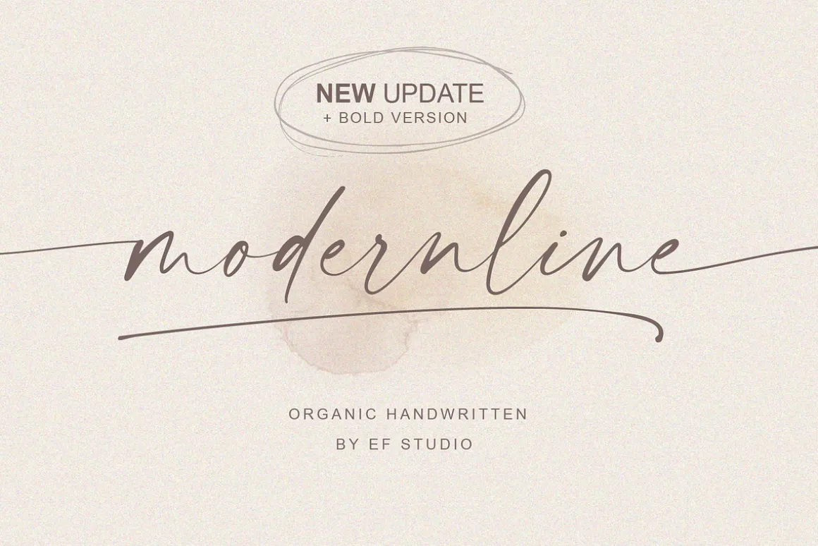 modernline | handwritten font