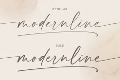 modernline | handwritten font