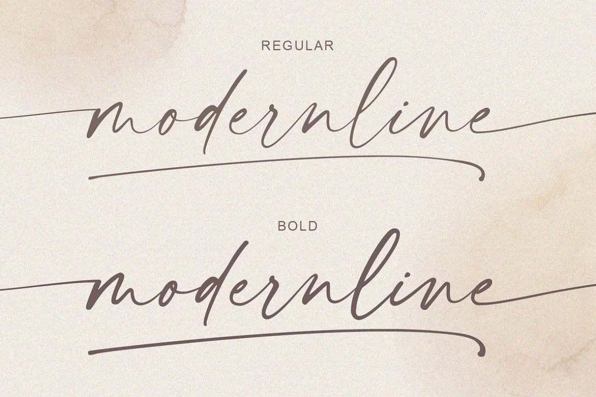 modernline | handwritten font
