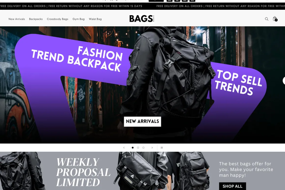 Modern Men's Clothing Shopify Theme