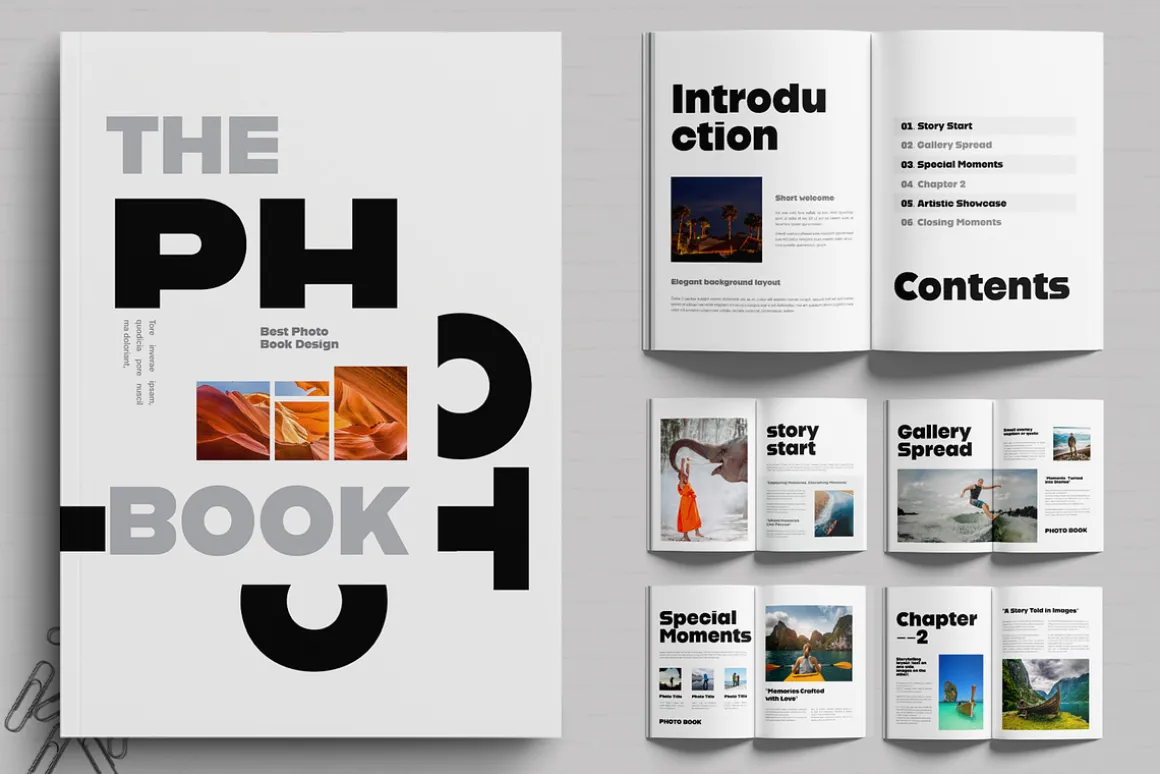 Modern Photo Book Template Design