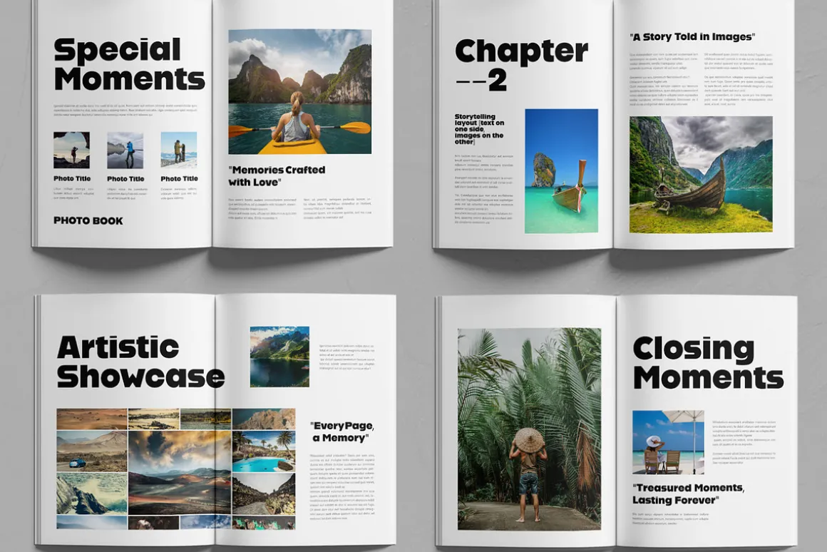 Modern Photo Book Template Design