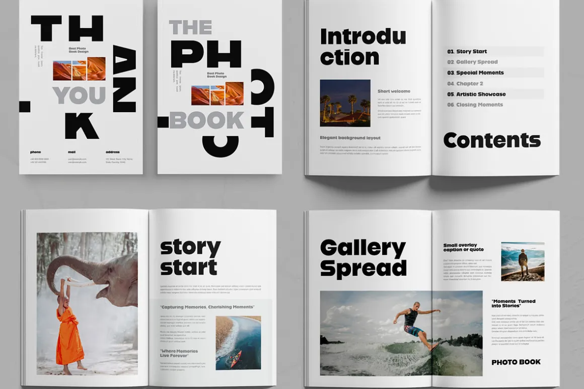 Modern Photo Book Template Design