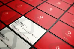 Modern Red Business Card