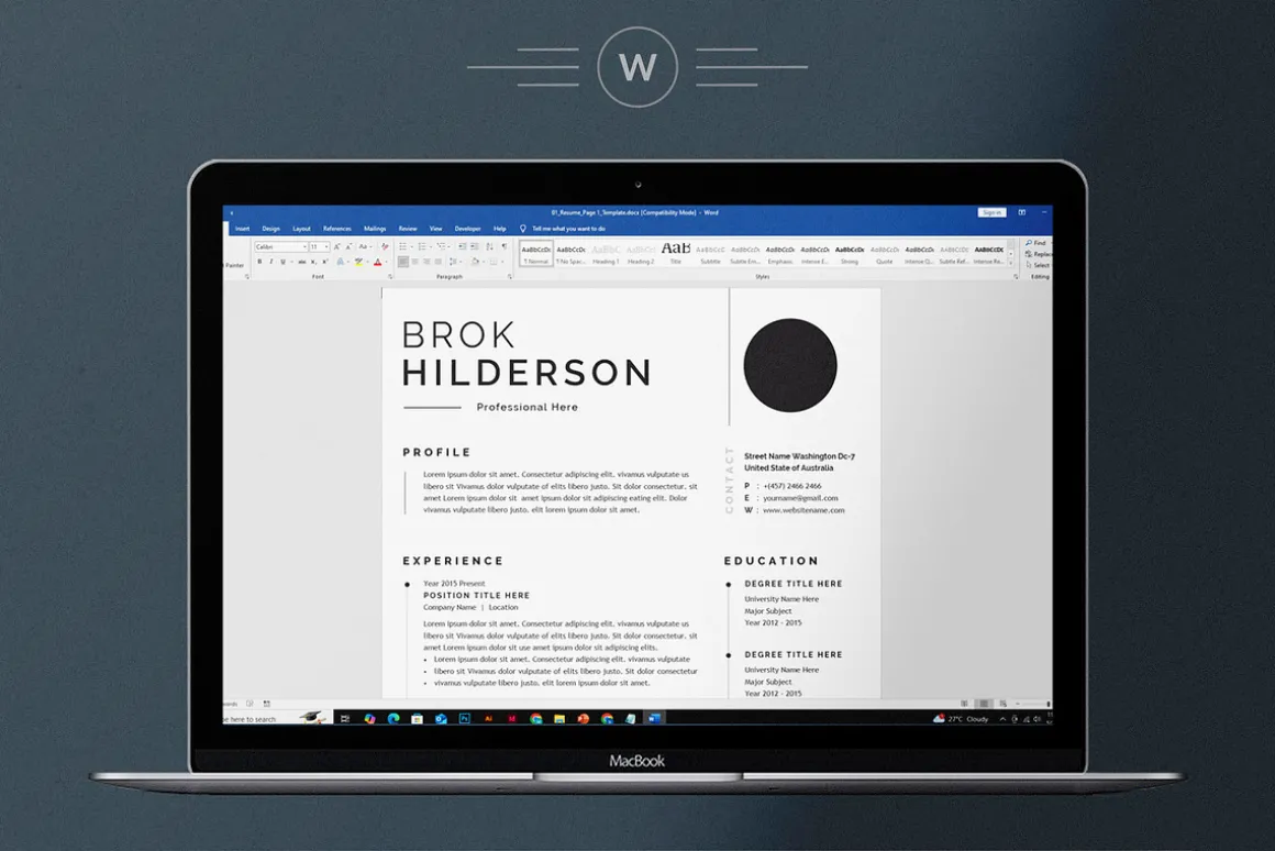 Modern Resume/CV Template