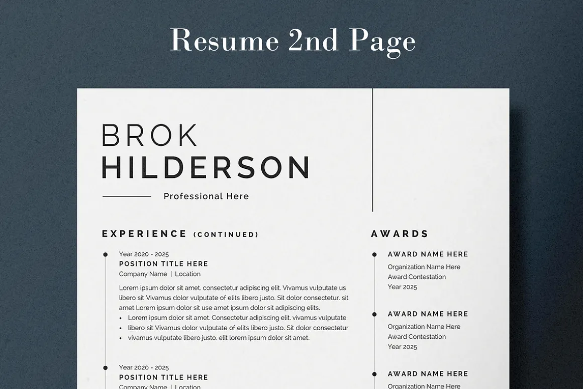 Modern Resume/CV Template