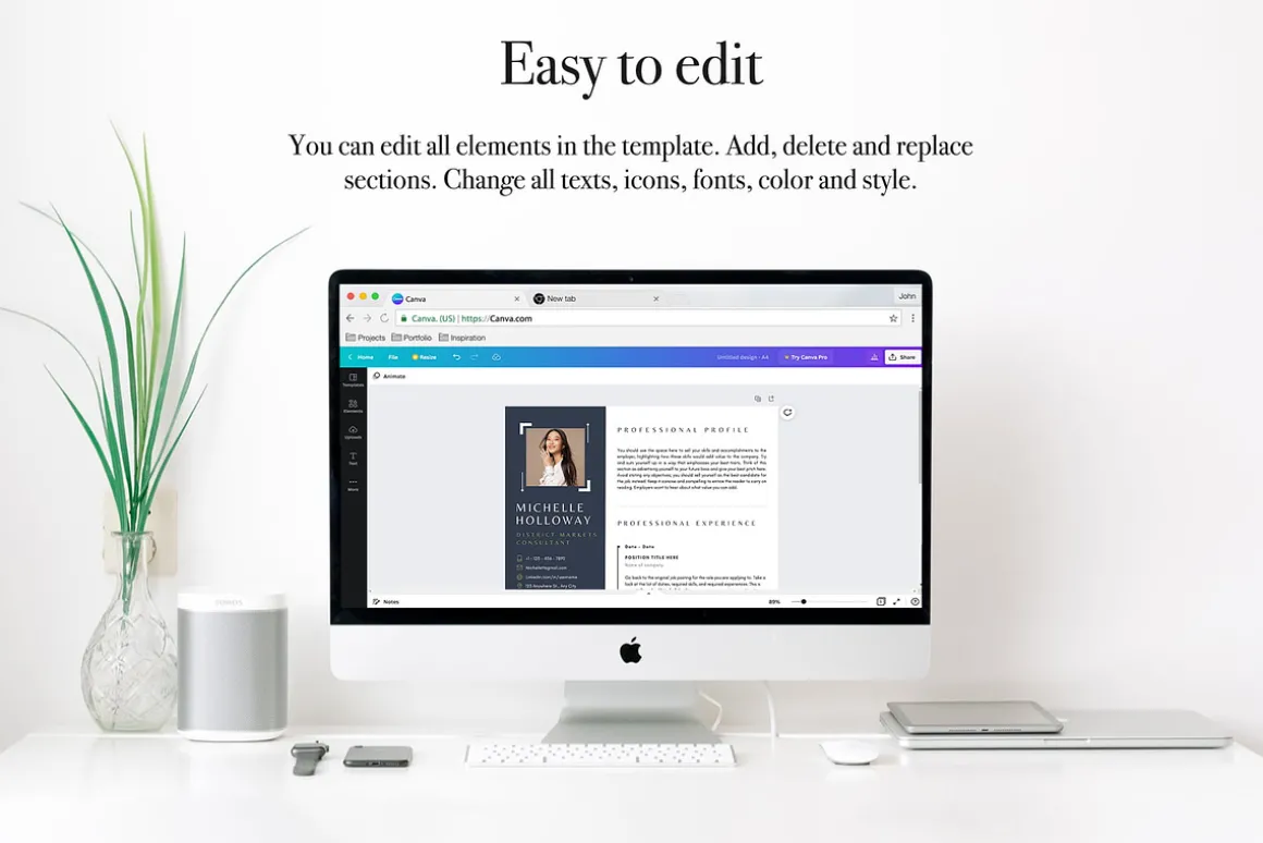 Modern Resume Template Pack | Canva