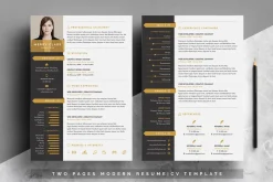 Modern Resume Template 3 Pages