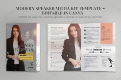 Modern Speaker Media Kit Template