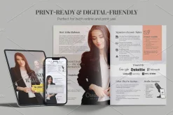 Modern Speaker Media Kit Template
