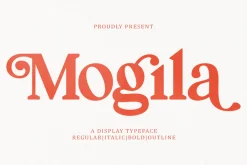 Mogila Display Font