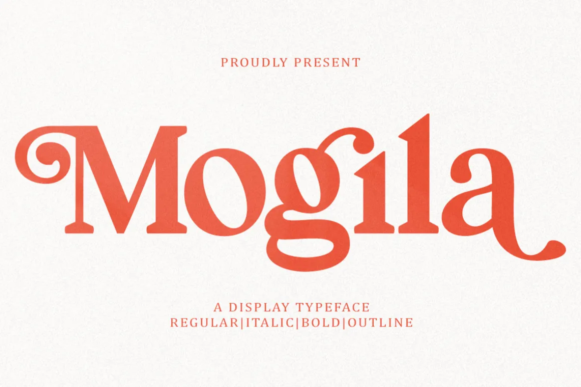 Mogila Display Font