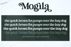 Mogila Display Font
