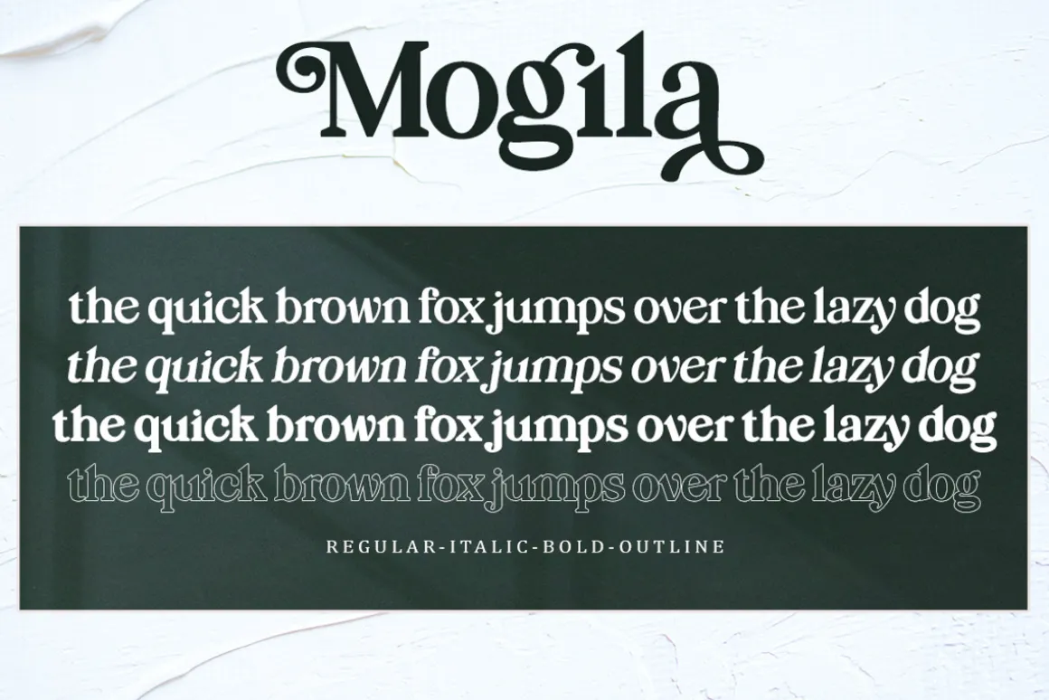 Mogila Display Font