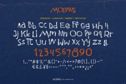 Molvins - Kids Scribble Font