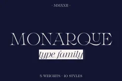 Monarque - Classy Serif Type Family