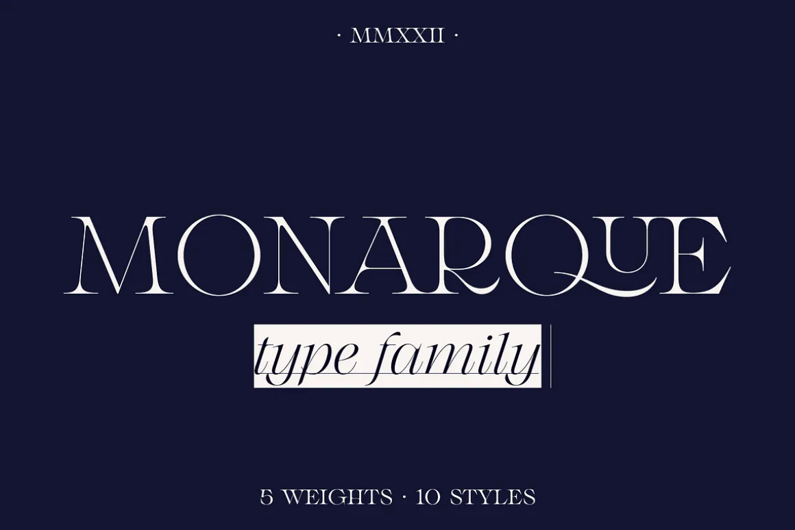 Monarque - Classy Serif Type Family