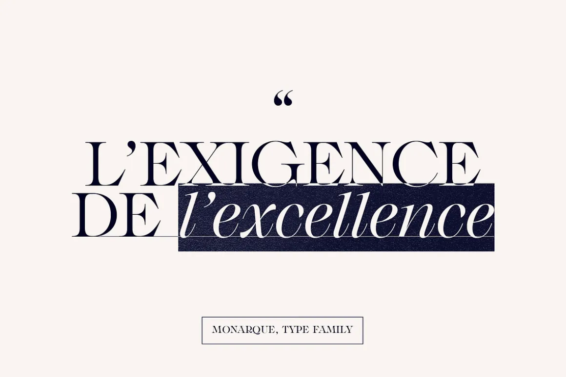 Monarque - Classy Serif Type Family