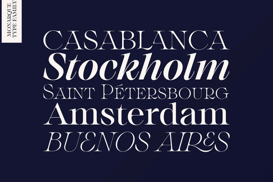Monarque - Classy Serif Type Family