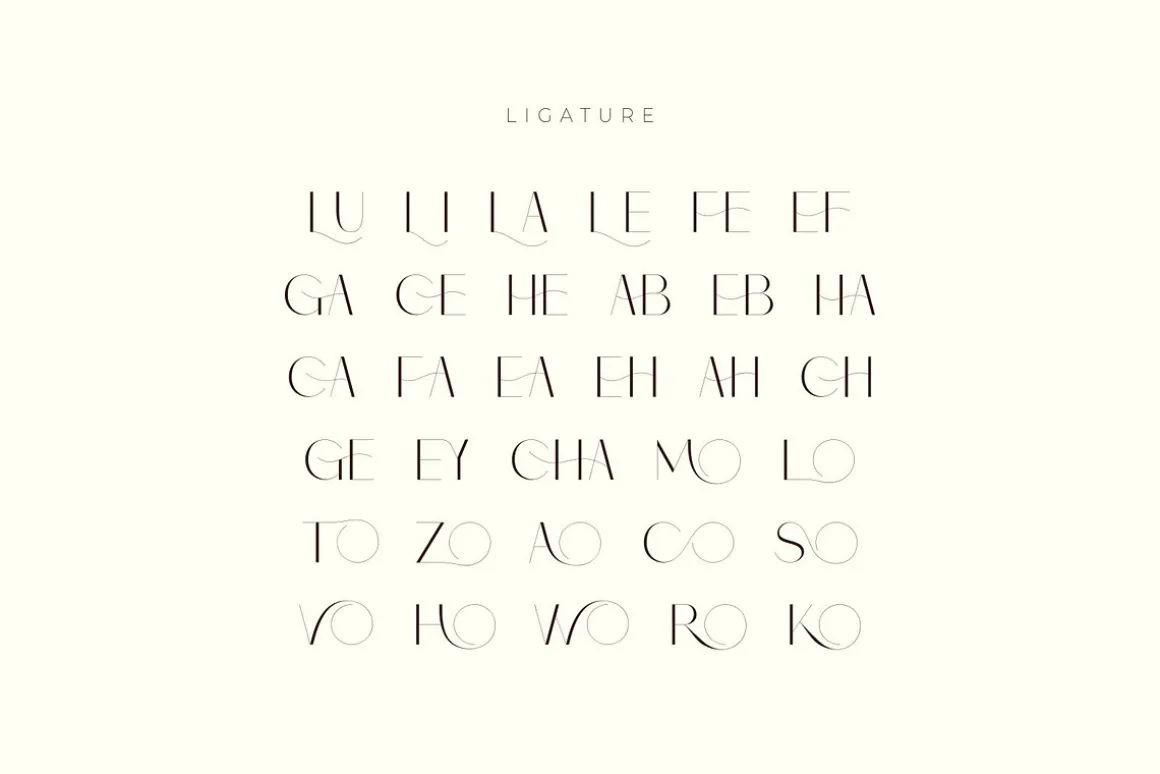 Monic - Modern Ligature Font