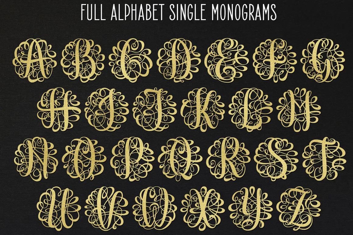 Monogram Script Single