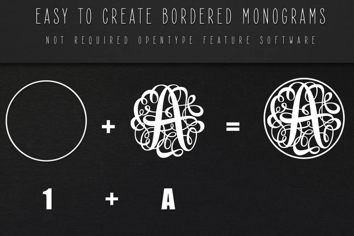 Monogram Script Single
