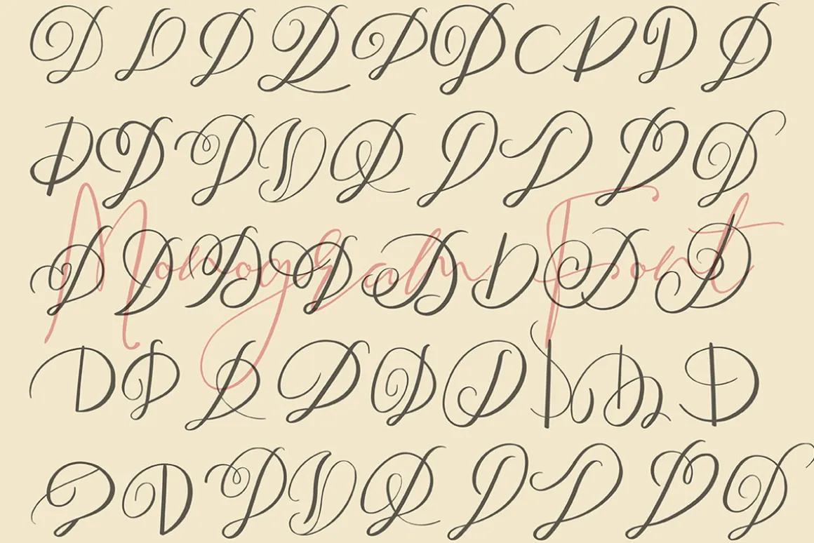 MONOGRAM D | Monofont caps D