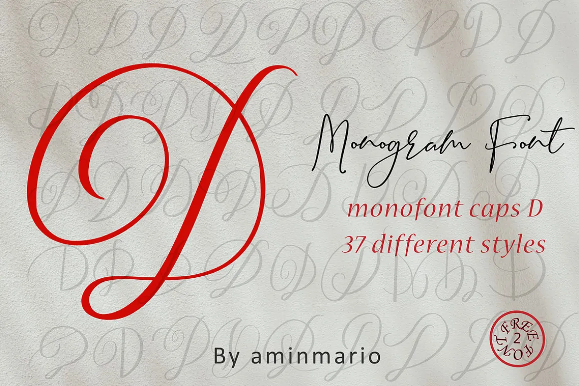 MONOGRAM D | Monofont caps D